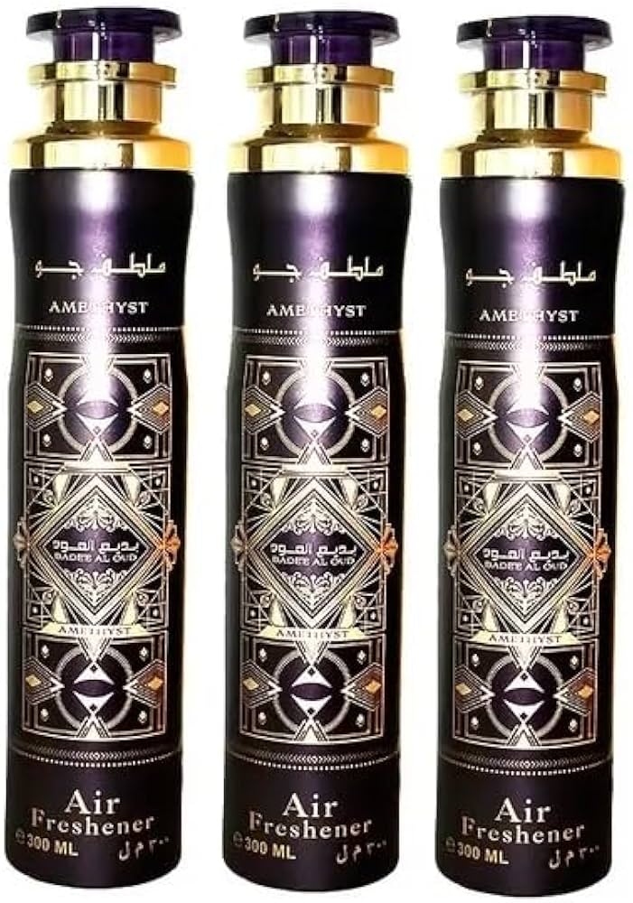 Badee al Oud Amethyst Air Freshener - Pack of 3 x 300ml Lattafa