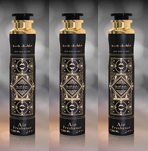 Badee al Oud (Oud for Glory) Air Freshener - Pack of 3 x 300ml Lattafa