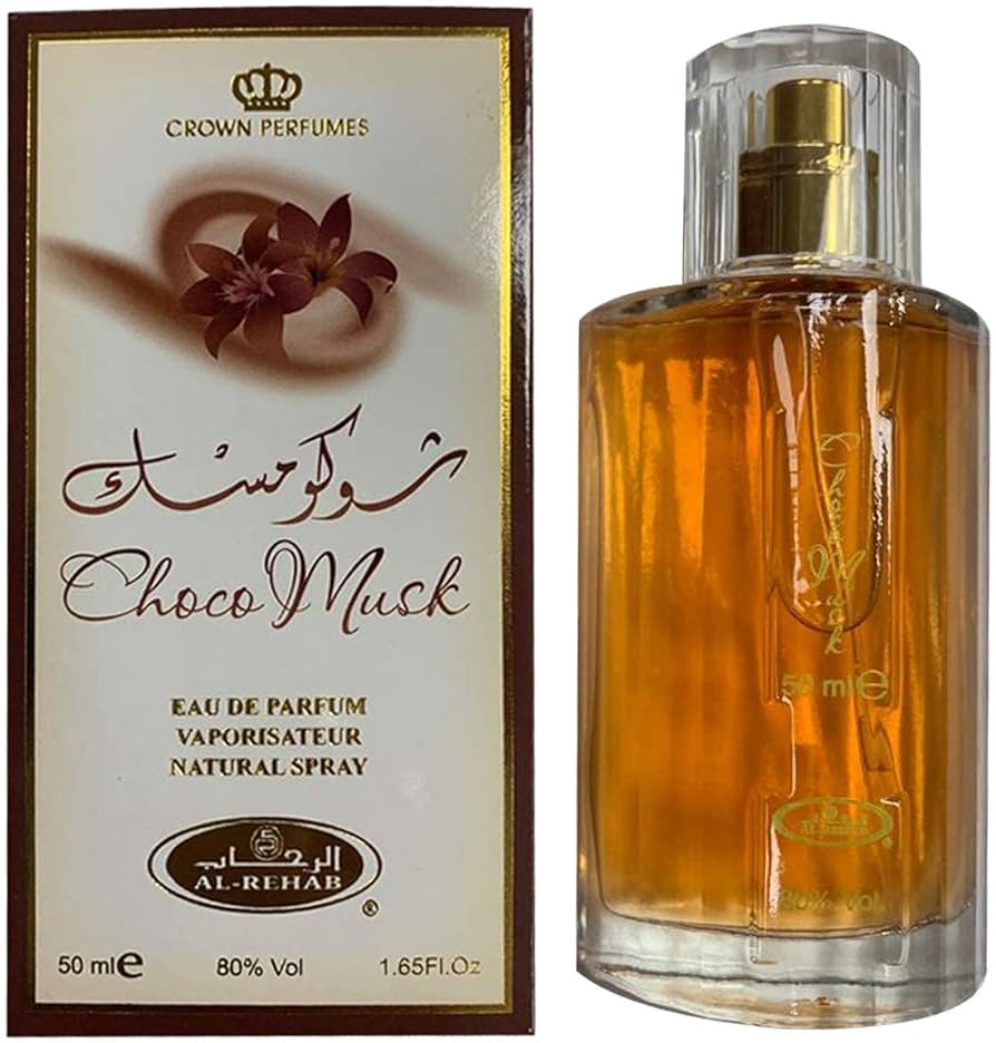 Choco Musk 50ml Eau de Parfum Spray for Men and Women | Al Rehab Chocolate Musk