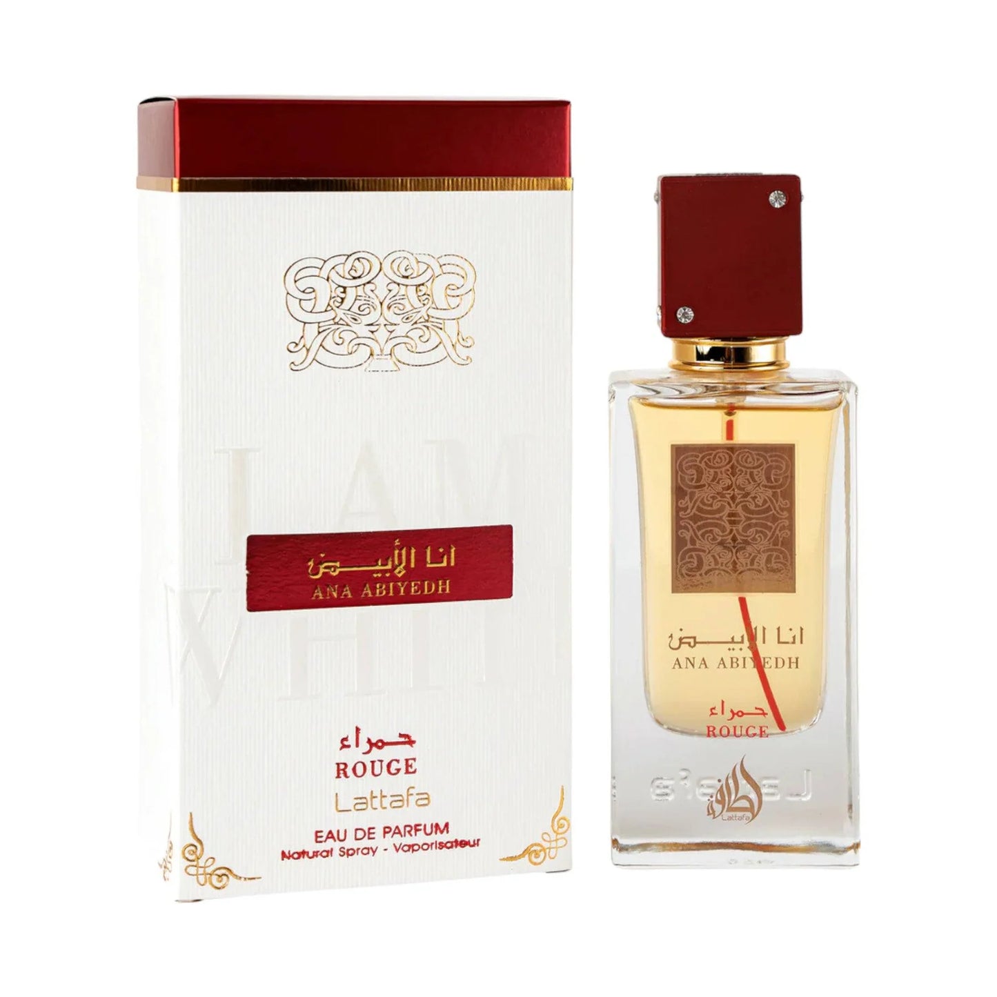 Ana Abiyedh Rouge 60ml Eau De Parfum Lattafa